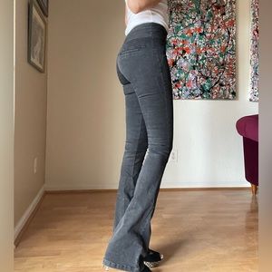 Veronica Beard Stretch Wide Leg Jeans